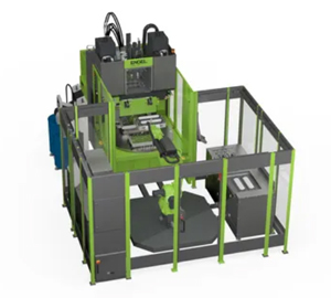 K2025: Engel’s vertical machine for LSR-encapsulated fuel cell components