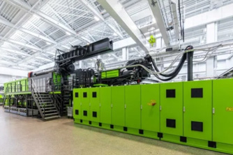 Engel unveils world's largest technical centre injection moulding machine