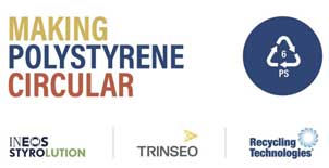 Ineos Styrolution/Recycling Technologies/Trinseo to set up PS recycling plant in Europe