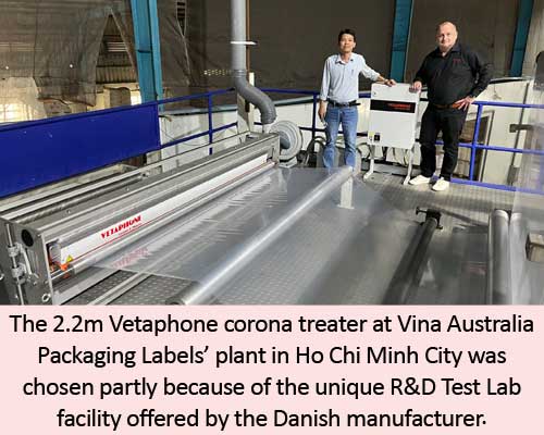 Vietnamese packaging firm installs Danish corona treatment tech