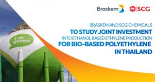 Braskem/SCG in bioPE plant feasibility study in Thailand