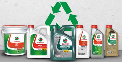 Castrol India produces 50% recycled content HDPE bottles