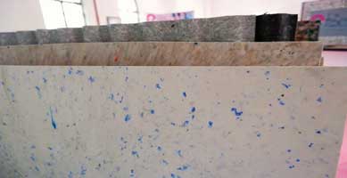 The company’s eco-boards are made of 100% recycled plastic waste